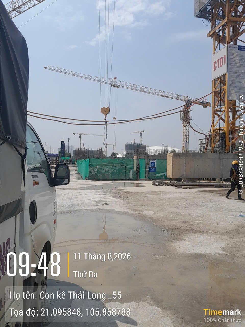 Con kê bê tông 25/30 và 35/40/45/50 Thái Long tại Vinhomes Cổ Loa